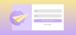 Formulaire D'Abonnement Avec Dégradé – Modèle Créatif Polyvalent