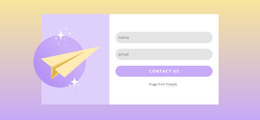 Subscribe Form With Gradient - Free Template