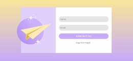 Subscribe Form With Gradient - Web Page Design