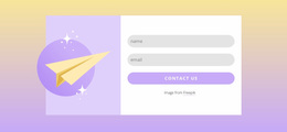 Subscribe Form With Gradient - Free Download Homepage Design