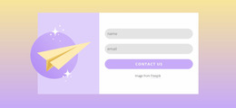 Subscribe Form With Gradient - Popular Sketch Design