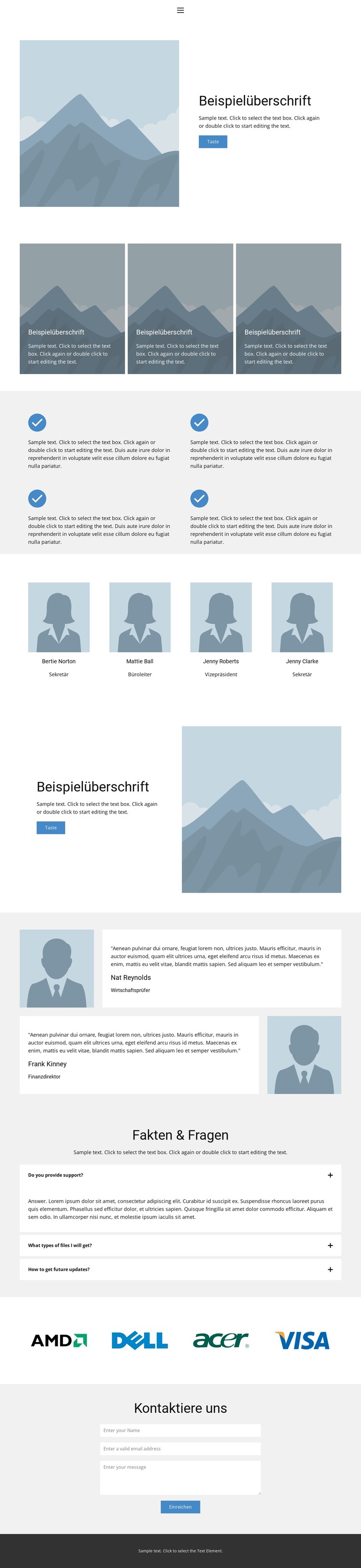 Über uns 3 HTML-Vorlage