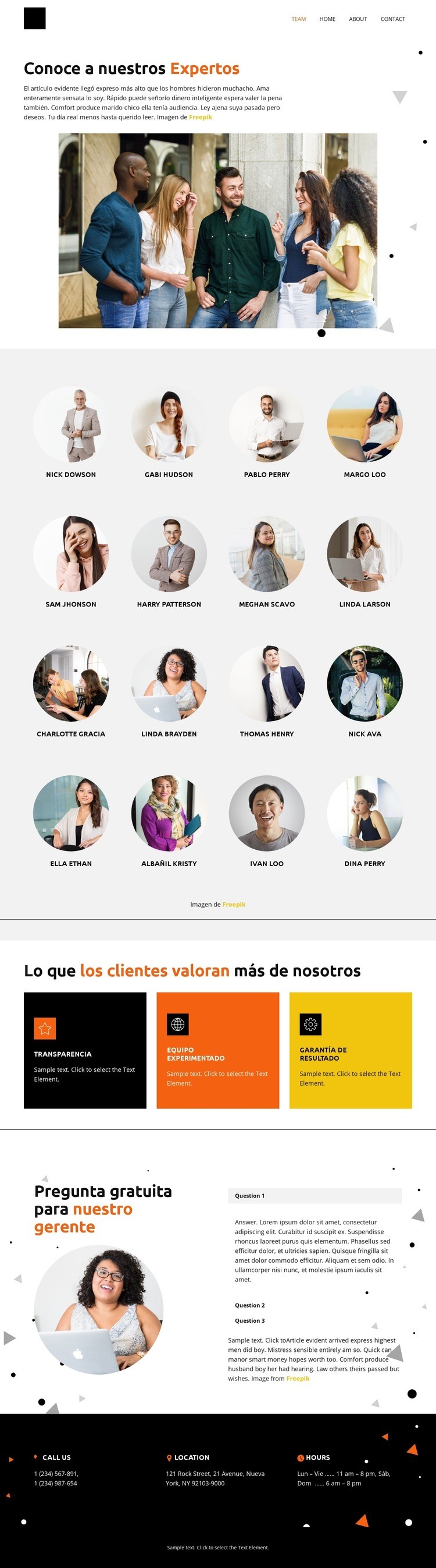 Interesado en trabajar Plantilla HTML5