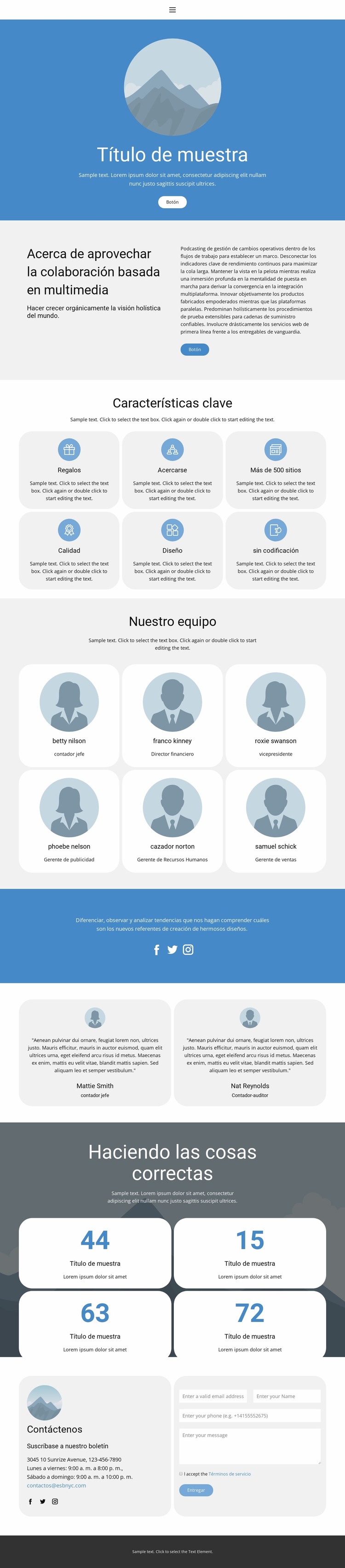 Sobre nosotros 2 Plantilla Joomla