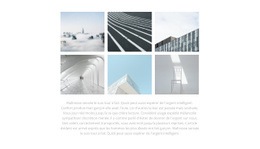 Galerie Et Texte - Maquette De Site Web Moderne