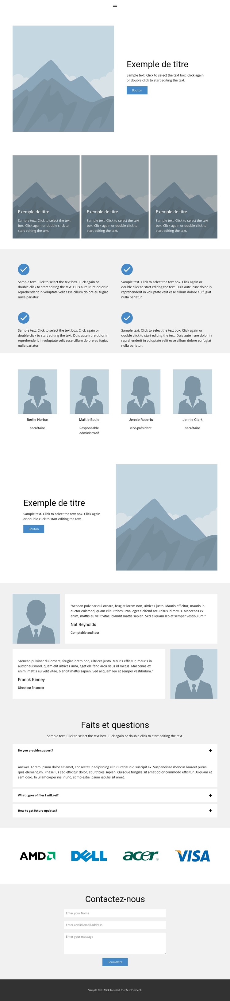 À propos de nous 3 Modèle HTML