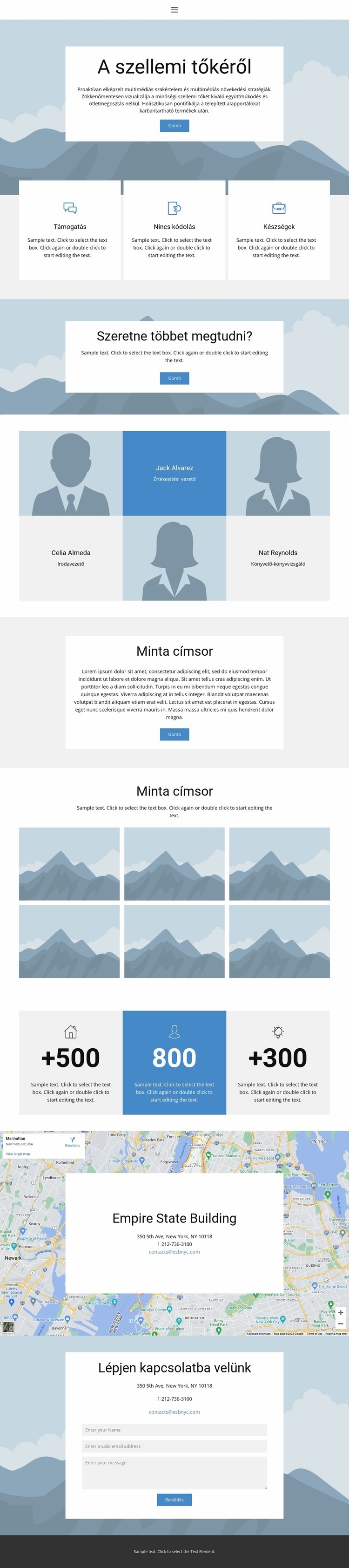Rólunk 4 Weboldal tervezés