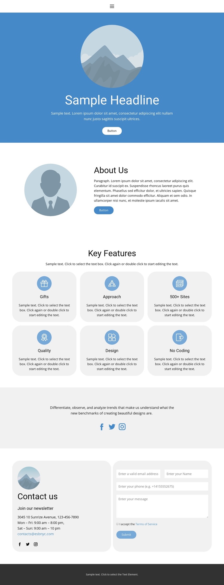 About us 2 Joomla Template