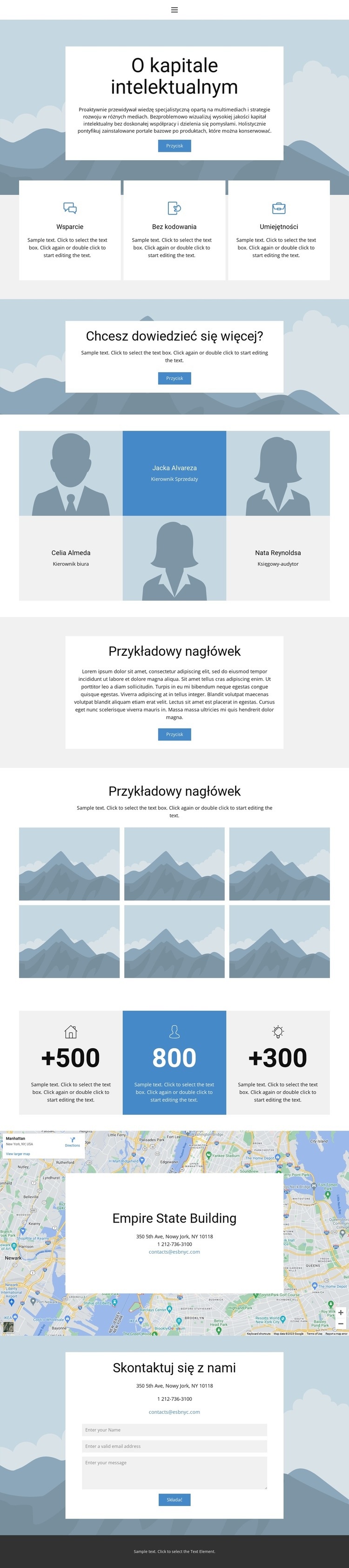 O nas 4 Projekt strony internetowej