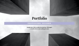 Inženýrské Portfolio - Design HTML Page Online