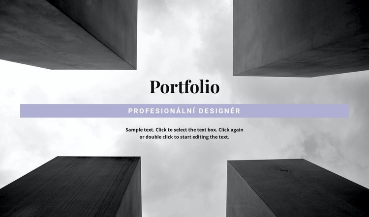 Inženýrské portfolio Šablona