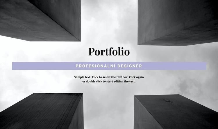 Inženýrské portfolio Webový design