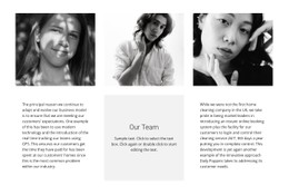 Team Of Three Free CSS Website Template