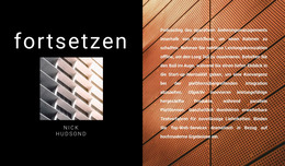 HTML-Seitendesign Für Entwurf Des Architekten