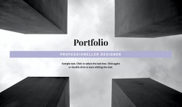 Responsive Webvorlage Für Ingenieurportfolio