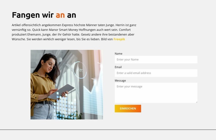 Engagiertes Teammitglied Website Builder-Vorlagen