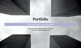 Ingenieurportfolio - Schlichtes Design