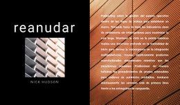 Plantilla De Una Página Más Creativa Para Diseño De Arquitecto