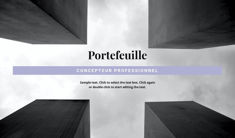 Portefeuille d'ingénieurs Conception de site Web