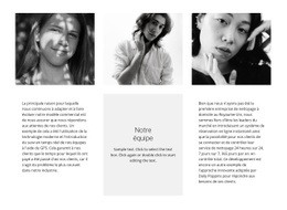 Équipe De Trois - Maquette De Site Web Gratuite