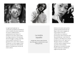 Squadra Di Tre Modello Di Sito Web CSS Gratuito