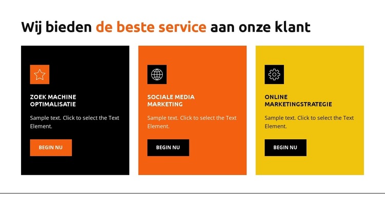 Tijd en moeite Website sjabloon