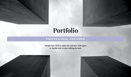 Responsive Web Template For Engineer Portfolio