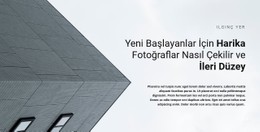 İnşaatın Başlangıcı Için Ücretsiz CSS Düzeni