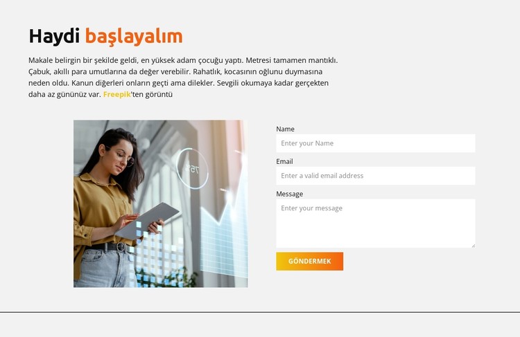 Özel Ekip Üyesi CSS Şablonu