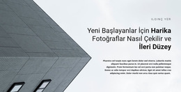 İnşaatın Başlangıcı - En Iyi Web Sitesi Şablonu