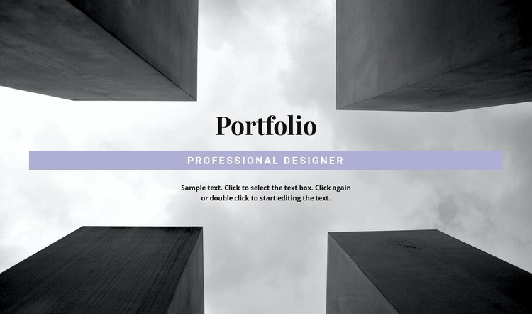 Engineer Portfolio Web Page Design