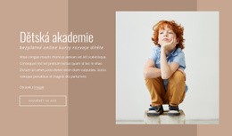 Dětská Akademie – Jednoduchá Šablona Webu