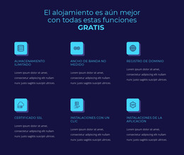 Alojamiento De Funciones Gratuitas - Plantilla De Arranque