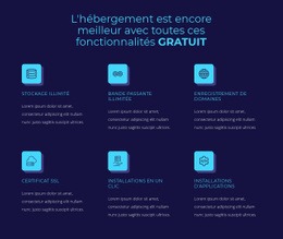 Conception Du Site Pour Hébergement De Fonctionnalités Gratuites