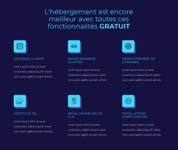 Hébergement De Fonctionnalités Gratuites - Maquette Du Site