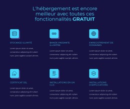 HTML Réactif Pour Hébergement De Fonctionnalités Gratuites