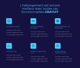 Hébergement De Fonctionnalités Gratuites – Modèle Réactif HTML5