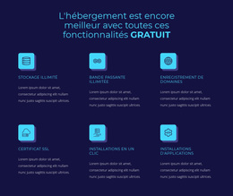 Hébergement De Fonctionnalités Gratuites - Thème WordPress Moderne