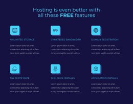 Hosting Free Features