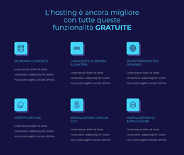 Funzionalità Di Hosting Gratuite - Modello Bootstrap