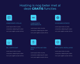 Gratis Functies Hosten - Bootstrap-Sjabloon