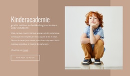 Kinderacademie Één Paginasjabloon