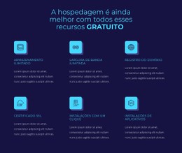 HTML Responsivo Para Recursos Gratuitos De Hospedagem