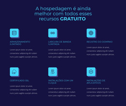 Recursos Gratuitos De Hospedagem - Modelo De Inicialização