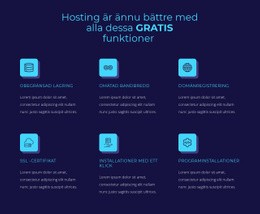 Gratis Värdfunktioner - Inbyggd Cms-Funktionalitet