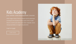 Kids Academy - Custom Website Builder