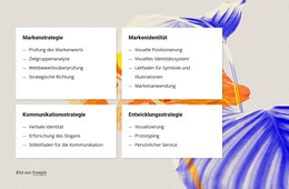 Markenstrategie - HTML-Seitenvorlage