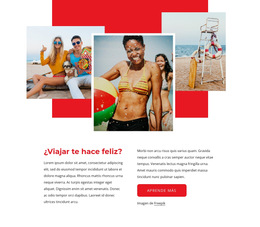 Experiencia De Viaje - Plantilla De Página Web