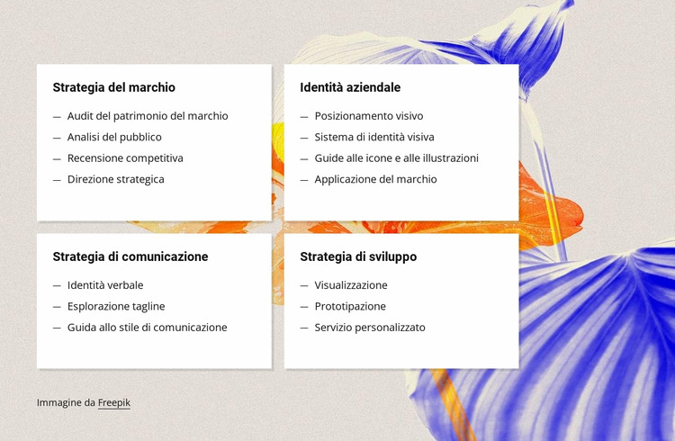 Strategia di branding Modello Joomla