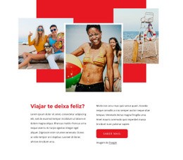 Experiência De Viagem - HTML Builder Online